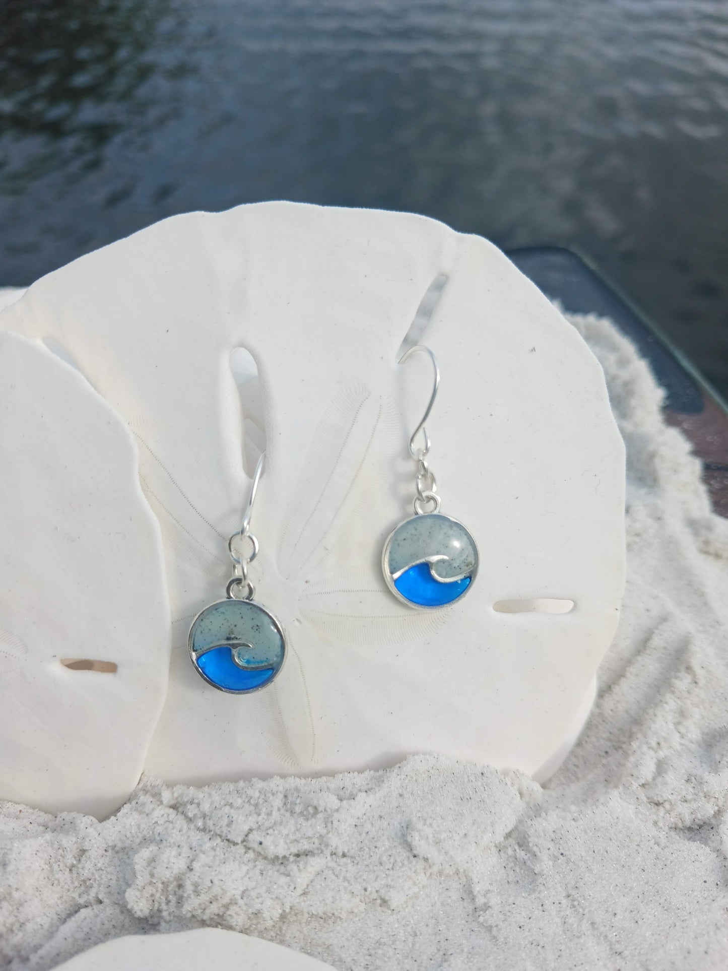 Thin Wave Earrings