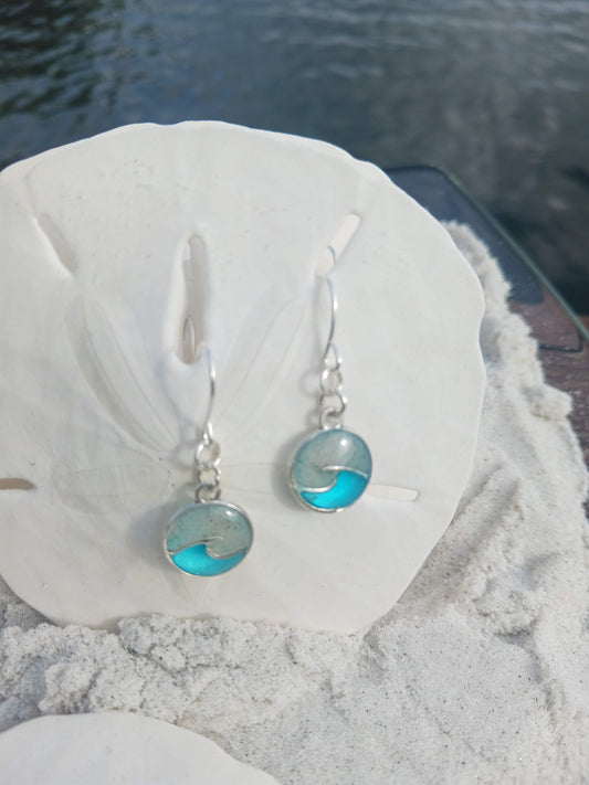 Thin Wave Earrings